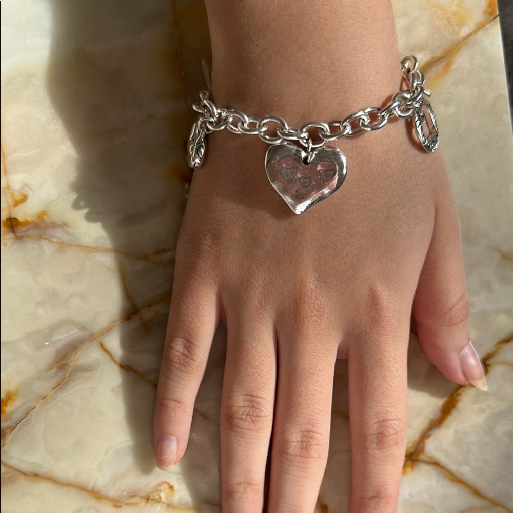 Brighton Silver Heart Charm Bracelet - Picture 5 of 11